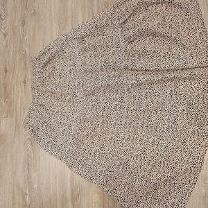 Francesca's Leopard Print Women's Midi Skirt